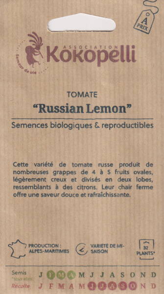 Tomate "Russian Lemon"